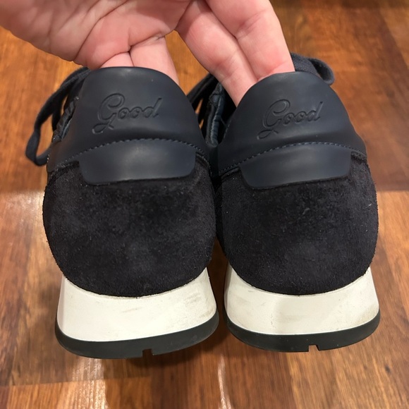 Good Man Brand Triumph Trainers Navy Blue Mens 9 Suede - Picture 3 of 10